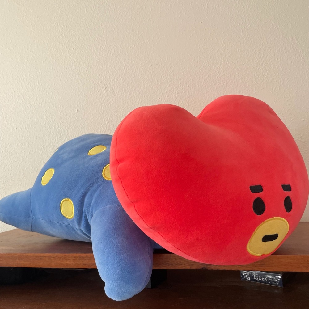 BTS BT21 TATA Large 16" Laying Cushion Plush Doll Line Friends‎ K-POP Goods